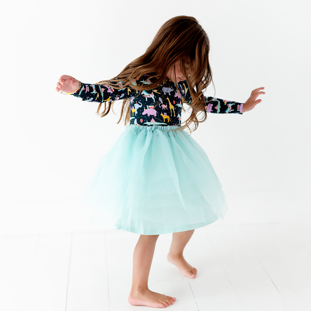 
                      
                        Hippo, Hippo, Hooray! Toddler Dress With Tulle
                      
                    