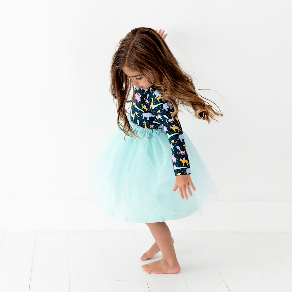 
                      
                        Hippo, Hippo, Hooray! Toddler Dress With Tulle
                      
                    