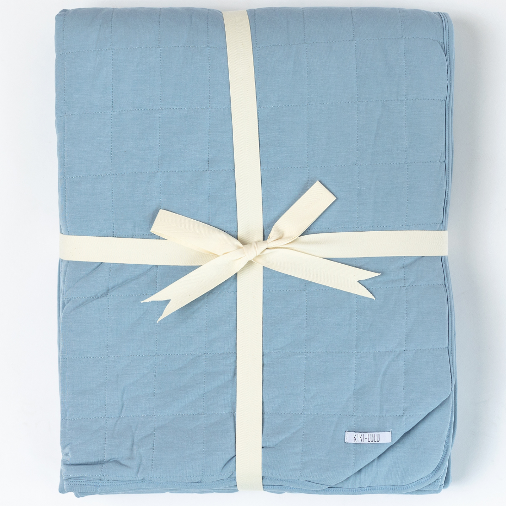 Adult Quilted Blanket - Baby Blue