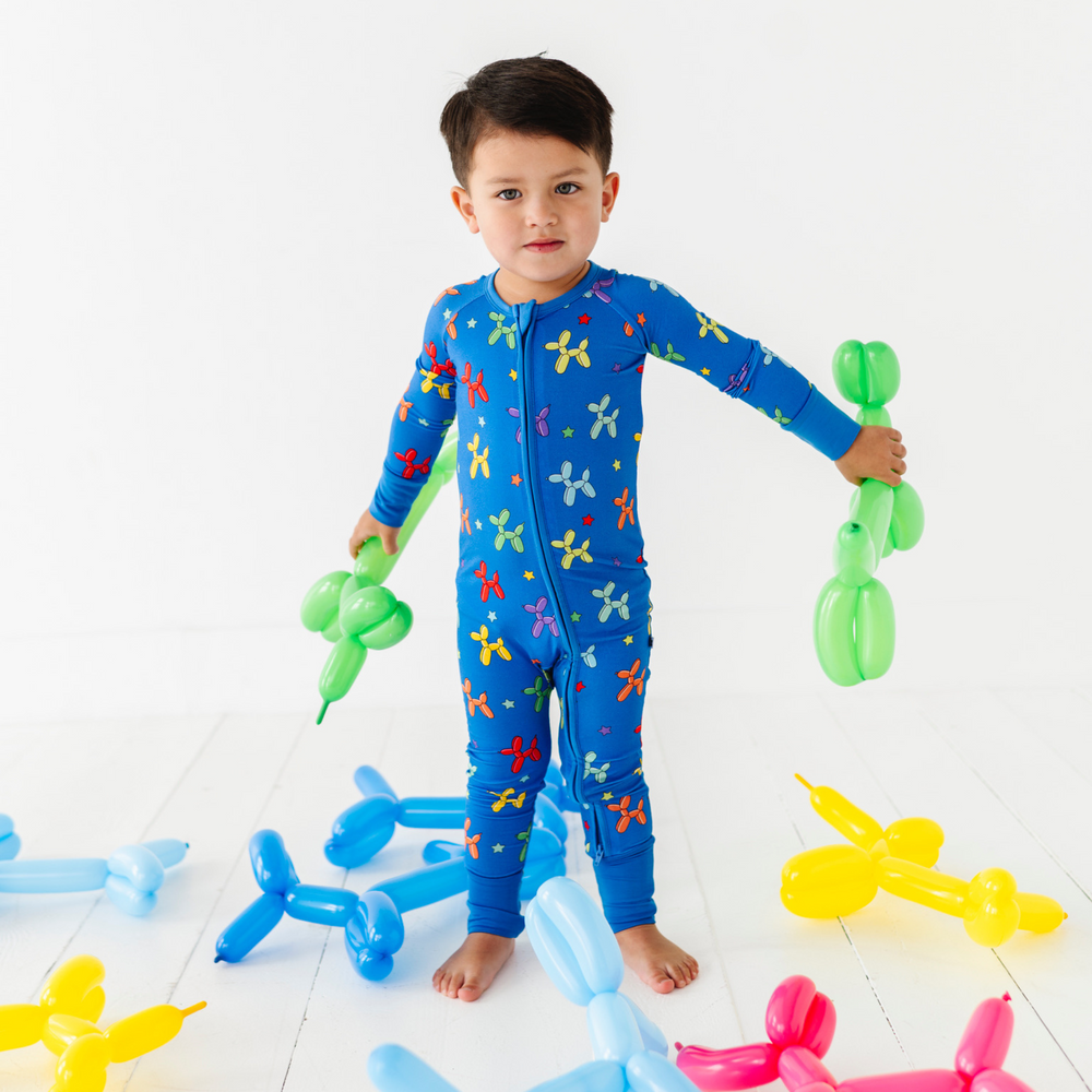 
                      
                        Boy Animal Balloons Convertible Footies
                      
                    