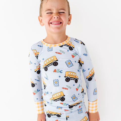 Back To Cool Kids Pajamas - Blue