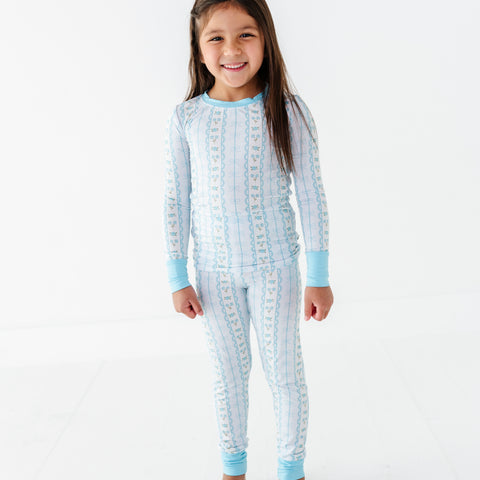 Forget Me Knot Kids Pajamas - Blue