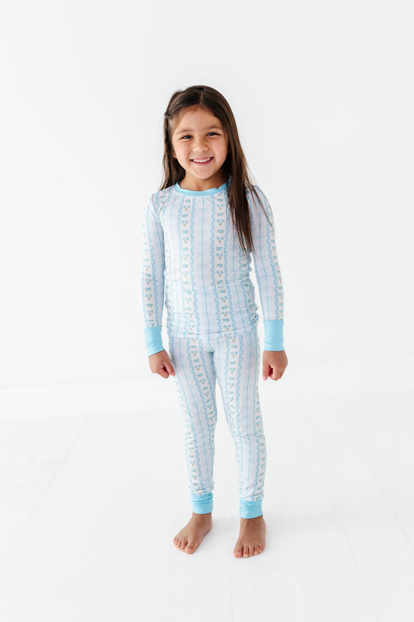 Forget Me Knot Kids Pajamas- Blue