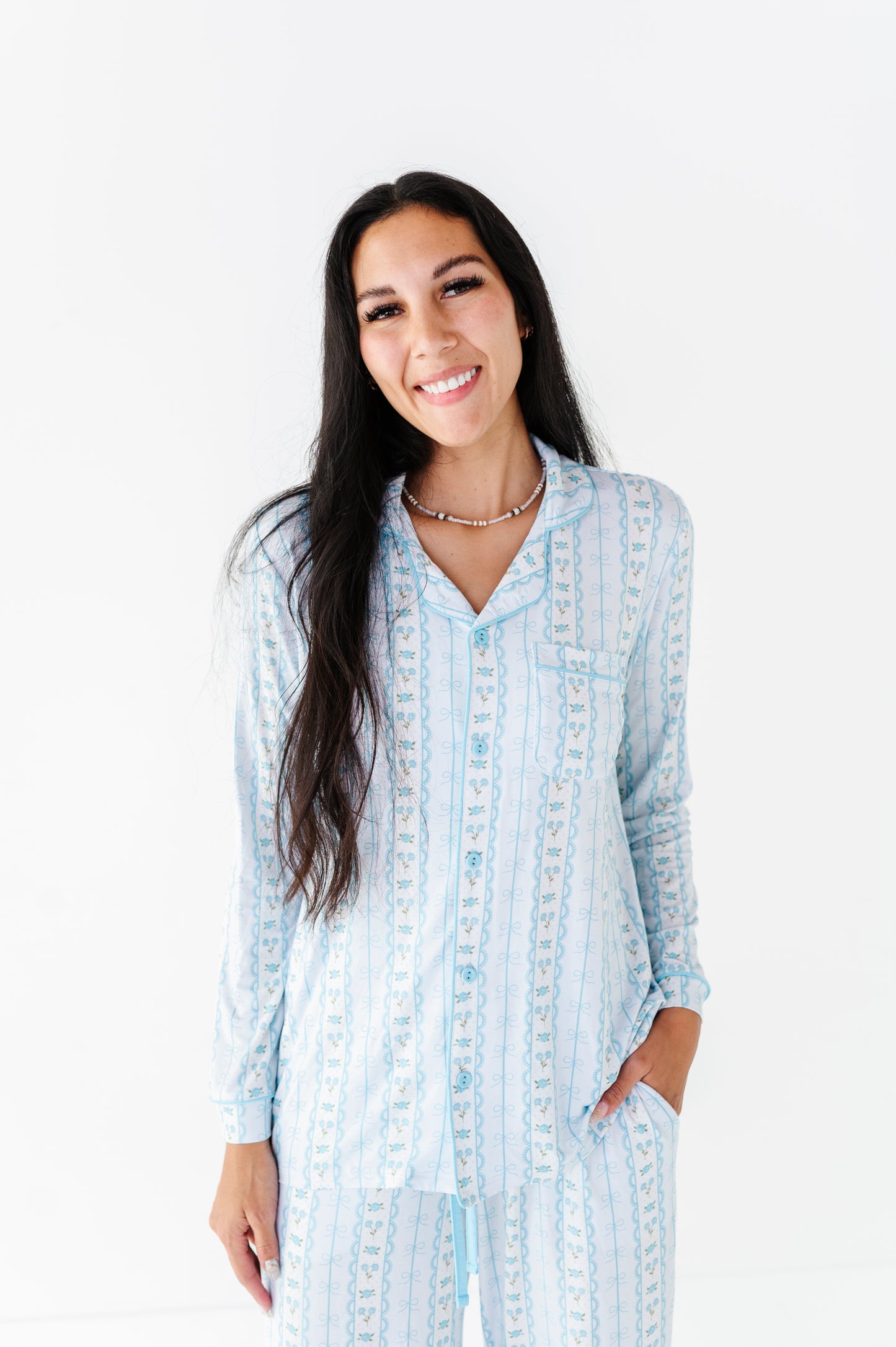 Forget Me Knot Women's Luxe Lounge- Blue