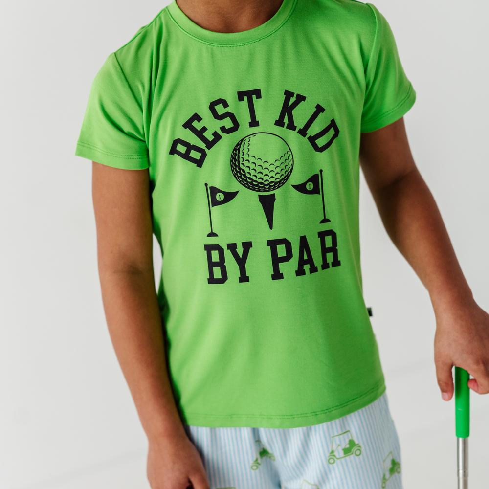Who's Your Caddy? Blue Golf Graphic Set - Kiki and Lulu x Little Mama Shirt Shop