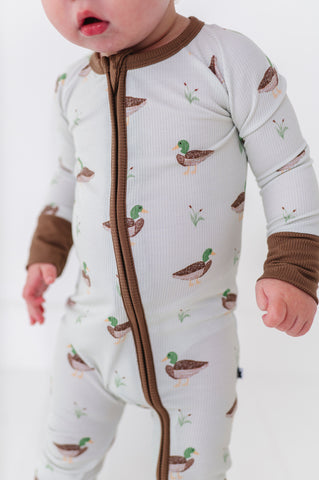Duck, Duck Cute Ribbed Convertible Footies