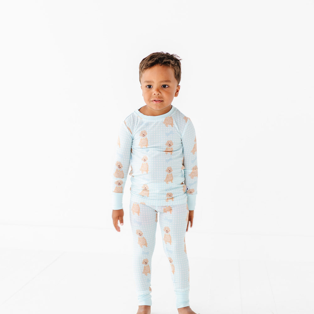 
                      
                        Boy In Goldendoodle Pajamas
                      
                    
