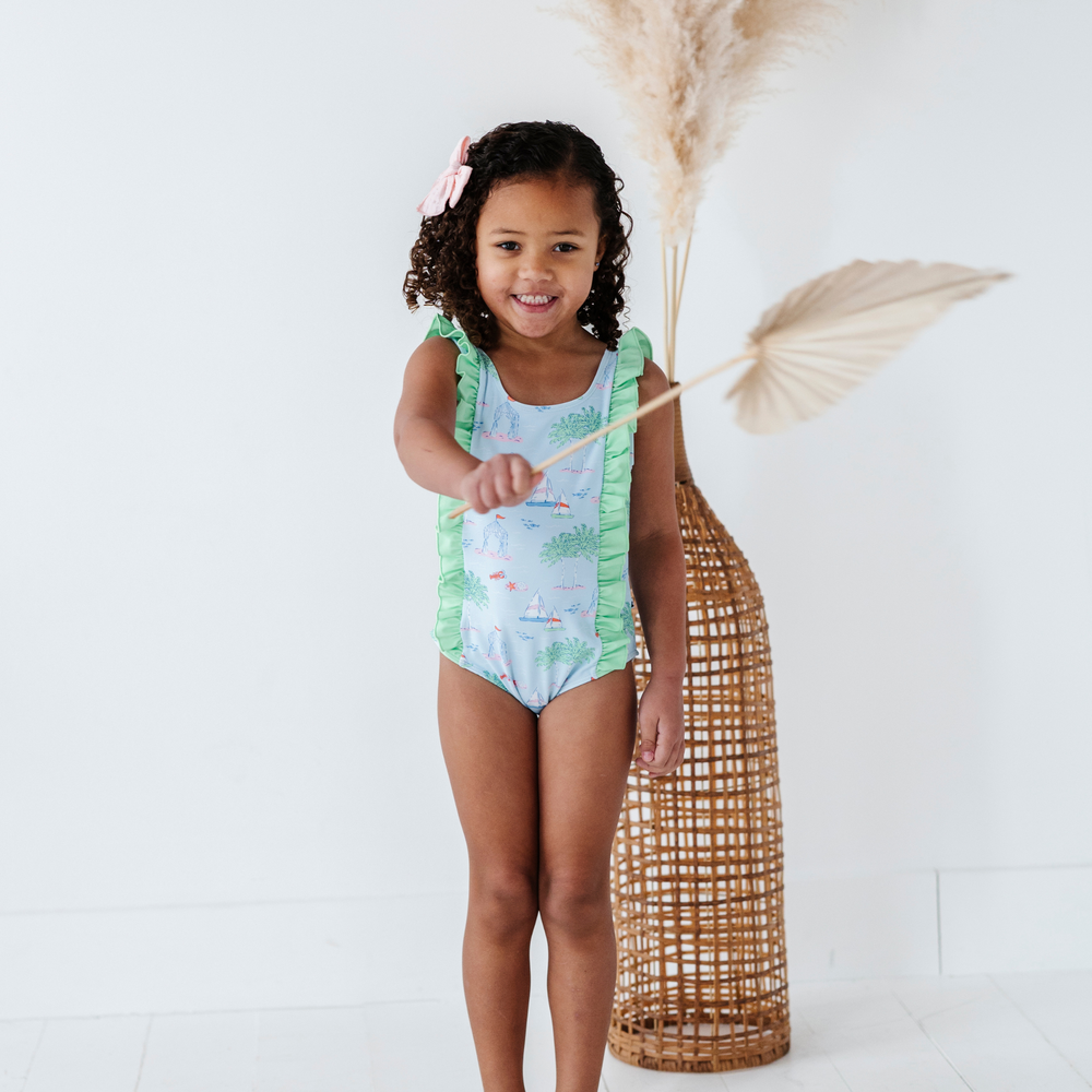 
                      
                        Dreams for Sail Girls Swimsuit With Ruffle
                      
                    