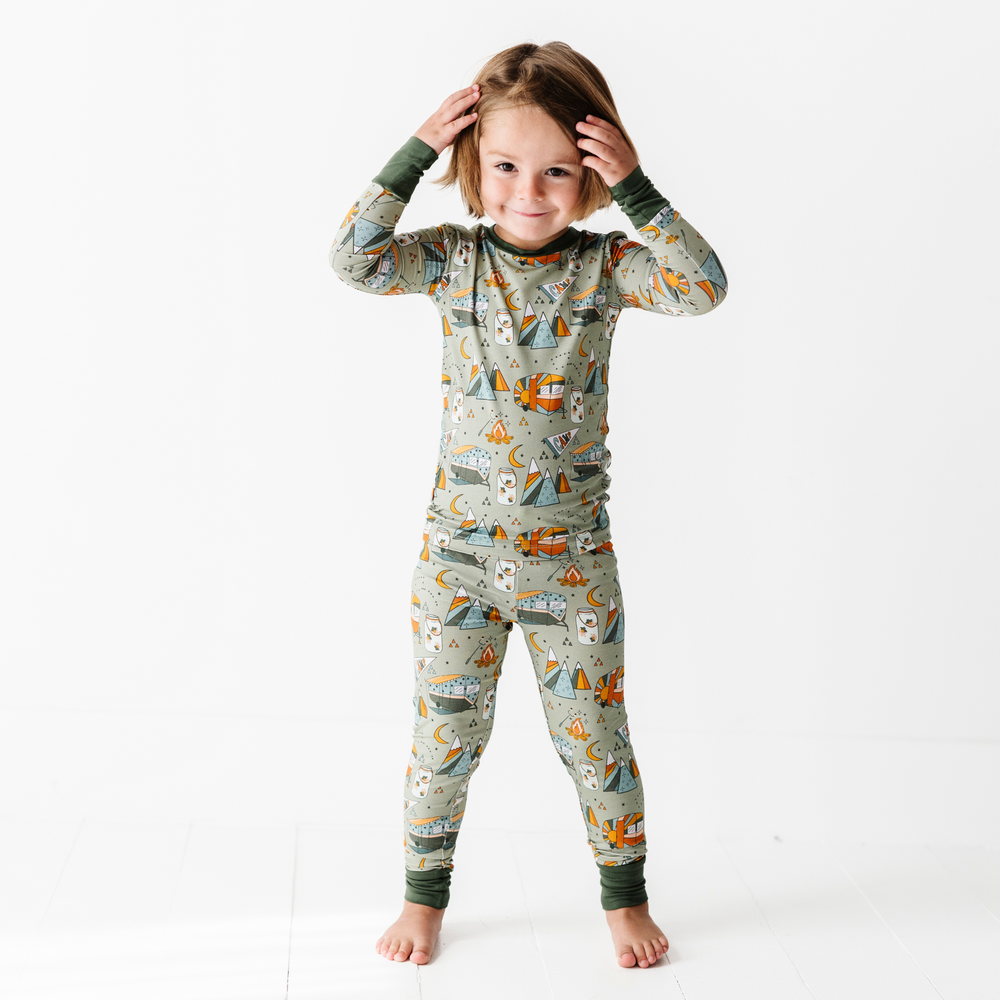 
                      
                        Kid in Kiki and Lulu Camping Pajamas
                      
                    