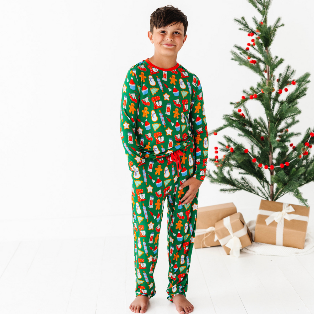 Boy in Christmas Baking lounge set