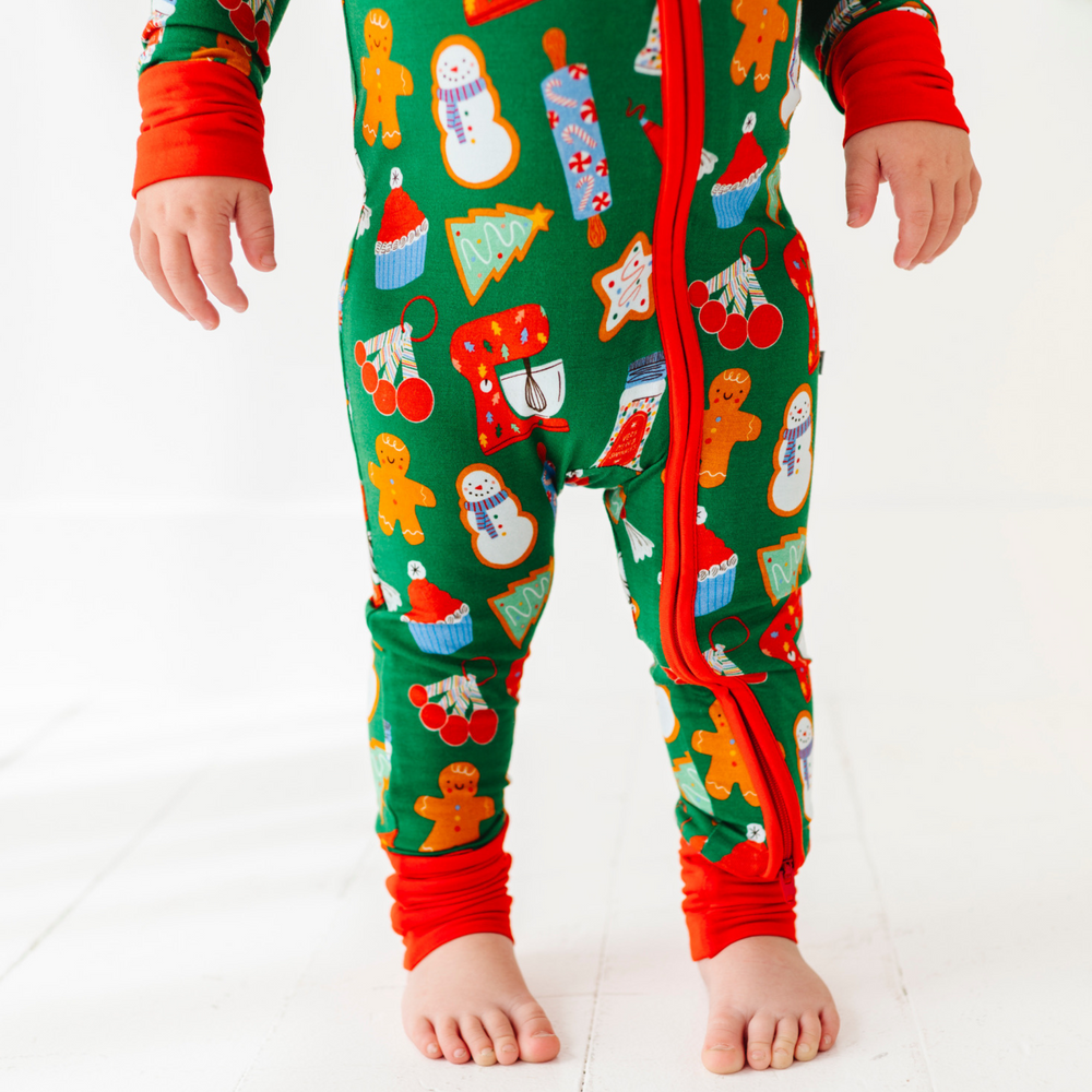 Christmas Baking Convertible Footies by Kiki and Lulu