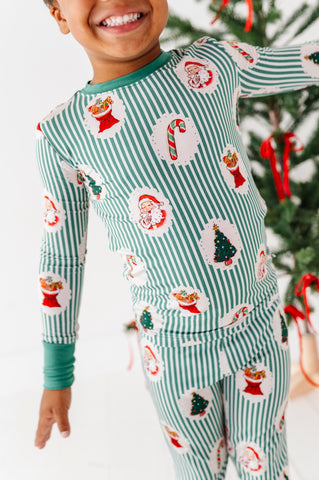 Christmas Classic Stripe Kids Pajamas