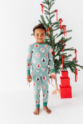 Christmas Classic Stripe Kids Pajamas