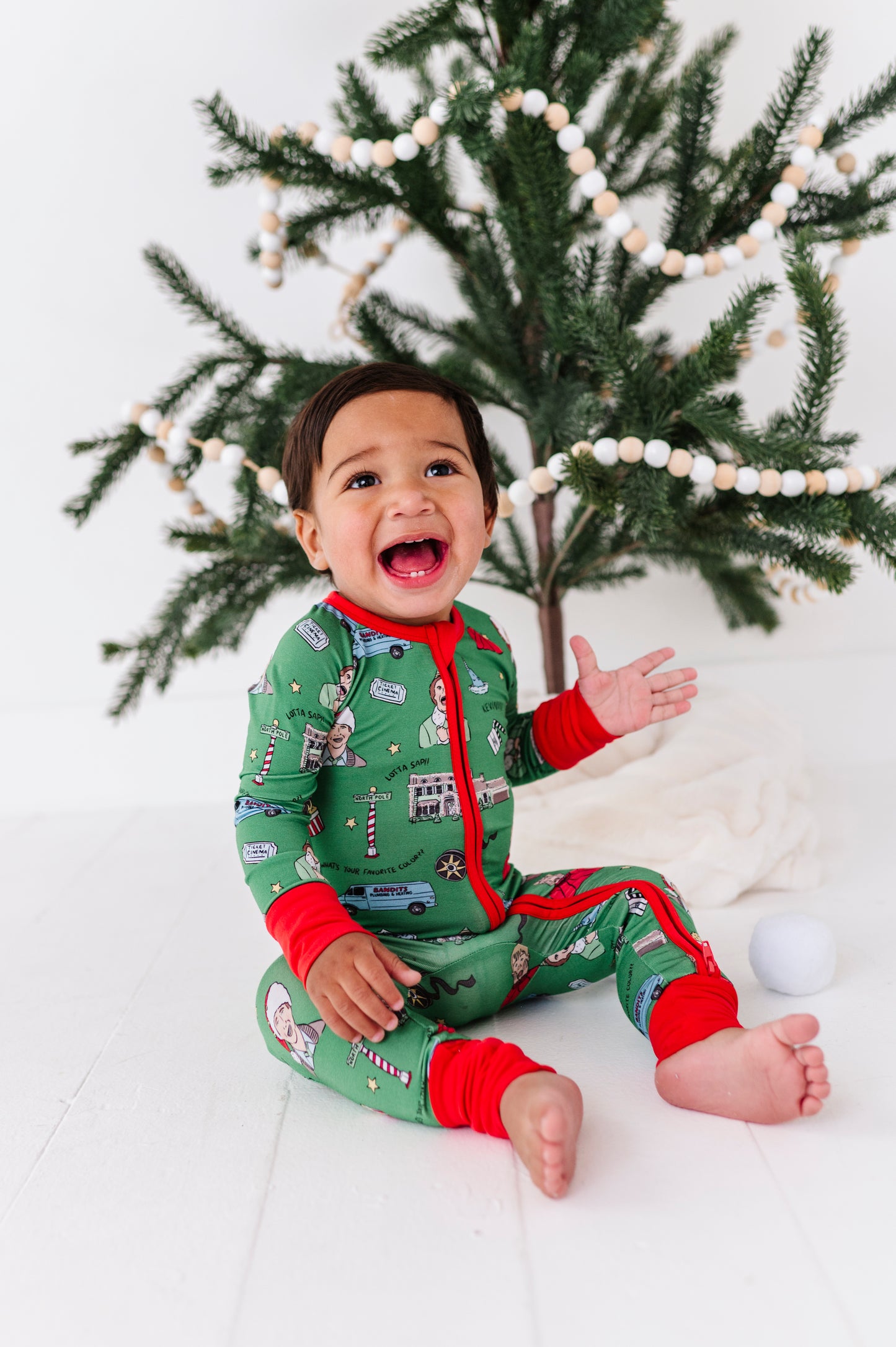 Christmas Films Baby Footies by Kiki and Lulu