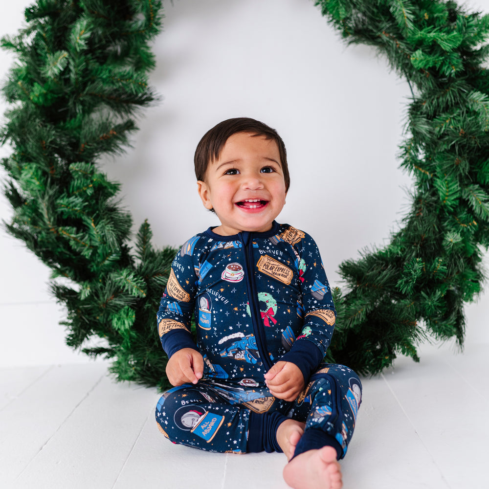 
                      
                        Christmas Train Baby Pajamas by Kiki and Lulu
                      
                    