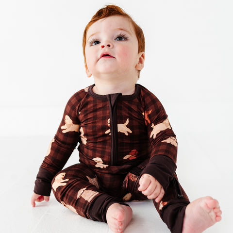 Paws & Plaid Convertible Footies