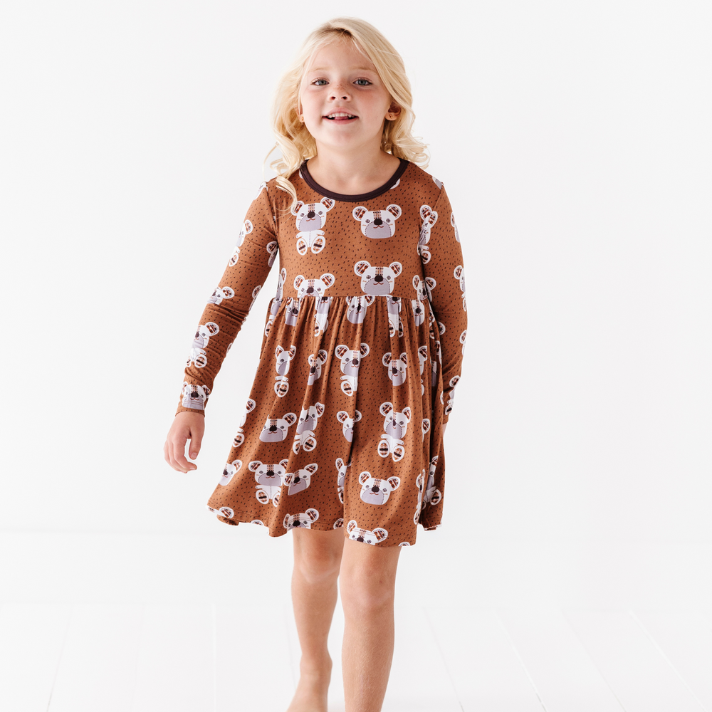 Bears Gone Plaid Toddler/Girls Dress