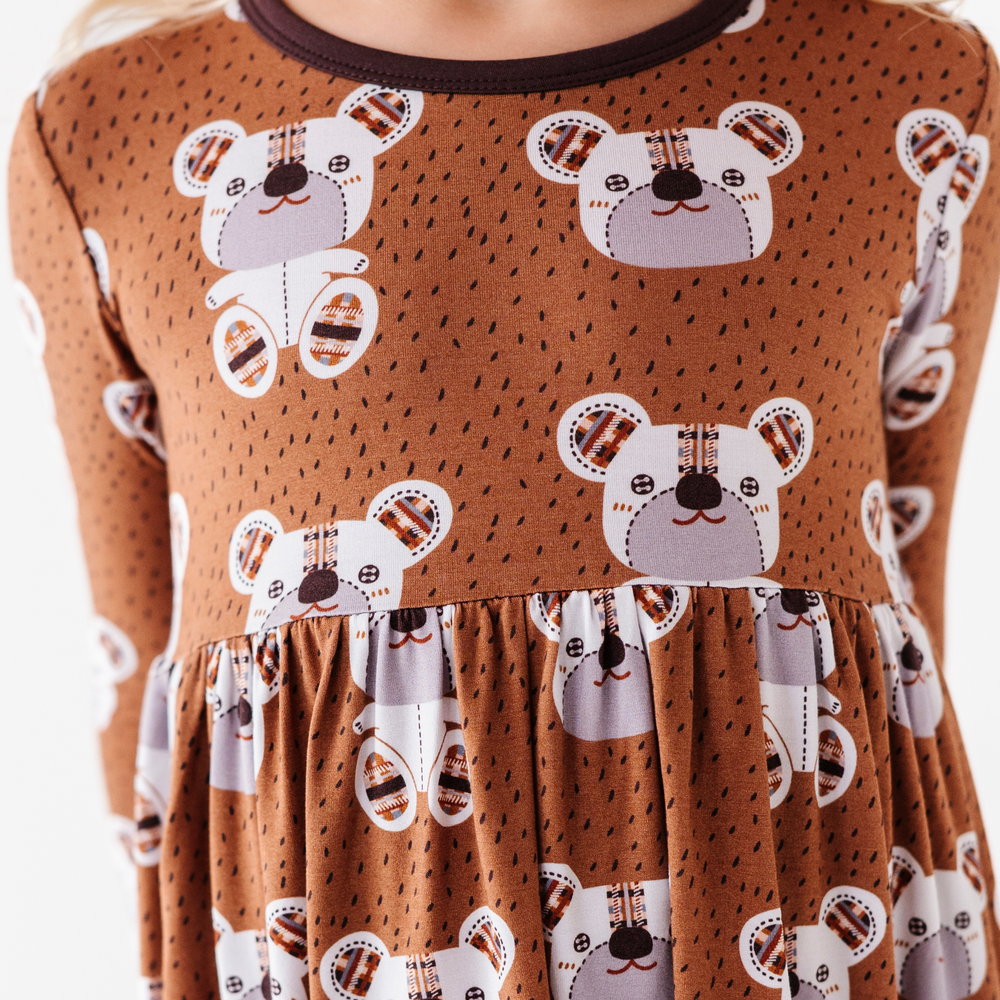 Bears Gone Plaid Toddler/Girls Dress