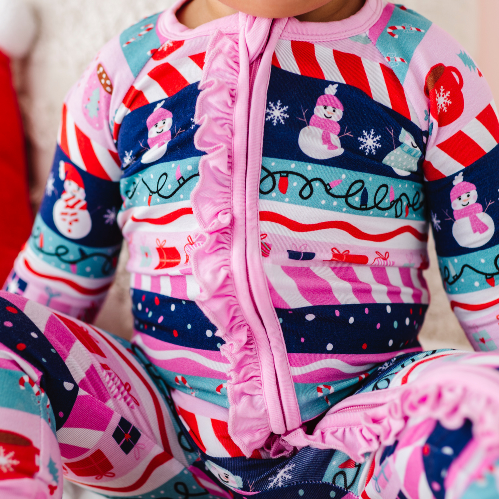 Pink Fair Isle Kids Pajamas by Kiki and Lulu