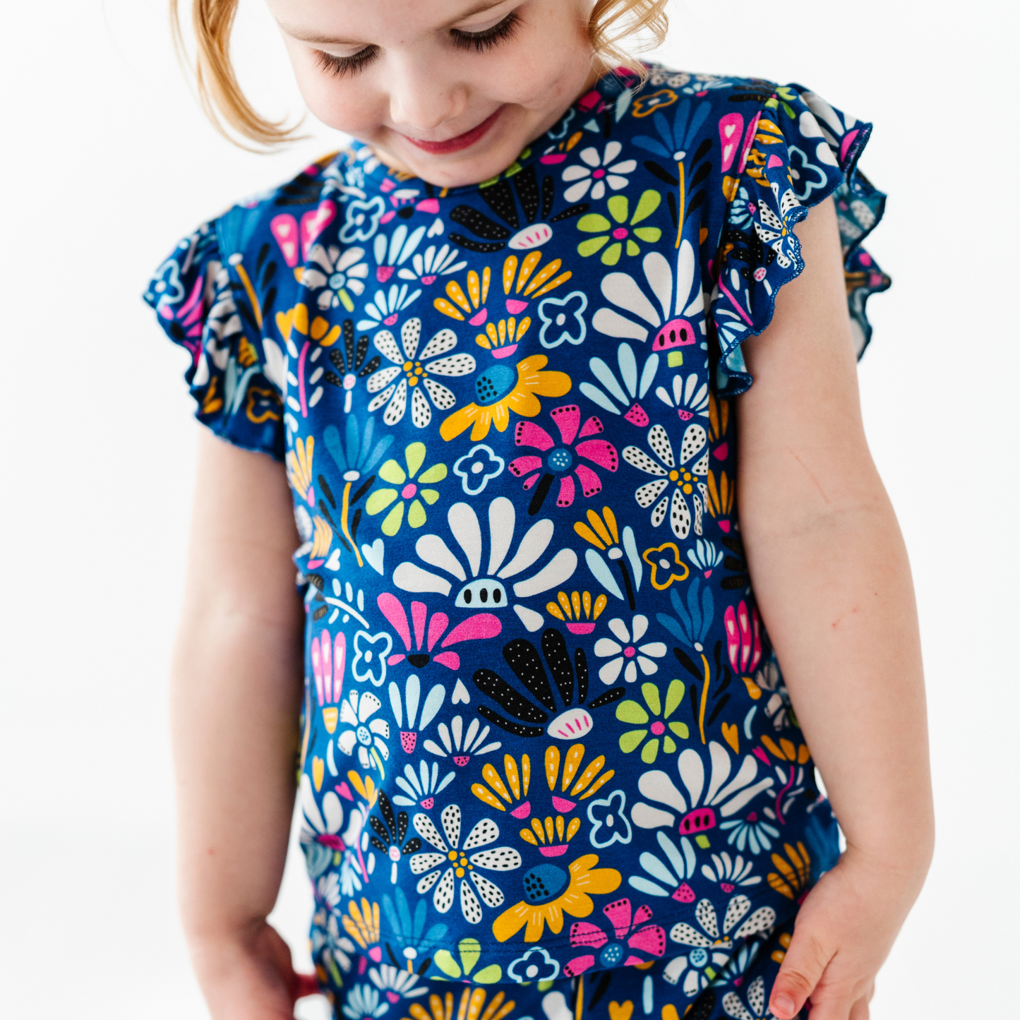 I Can Buy Myself Flowers Ruffle Pajamas Toddler/Kids