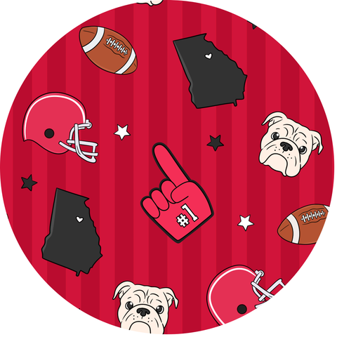Game Day in Georgia Kids Pajamas- PREORDER