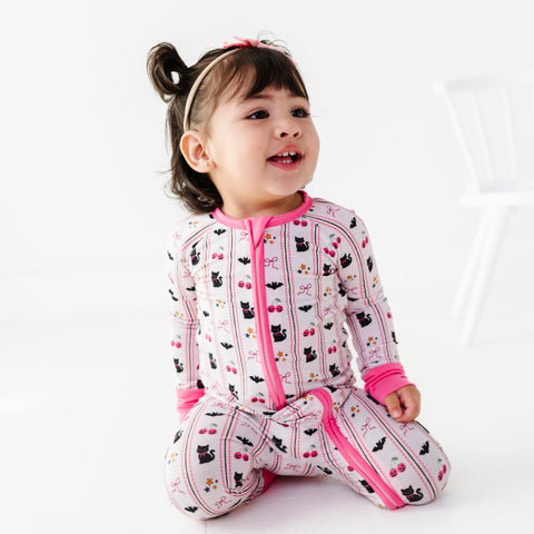 Pink or Treat Convertible Footies