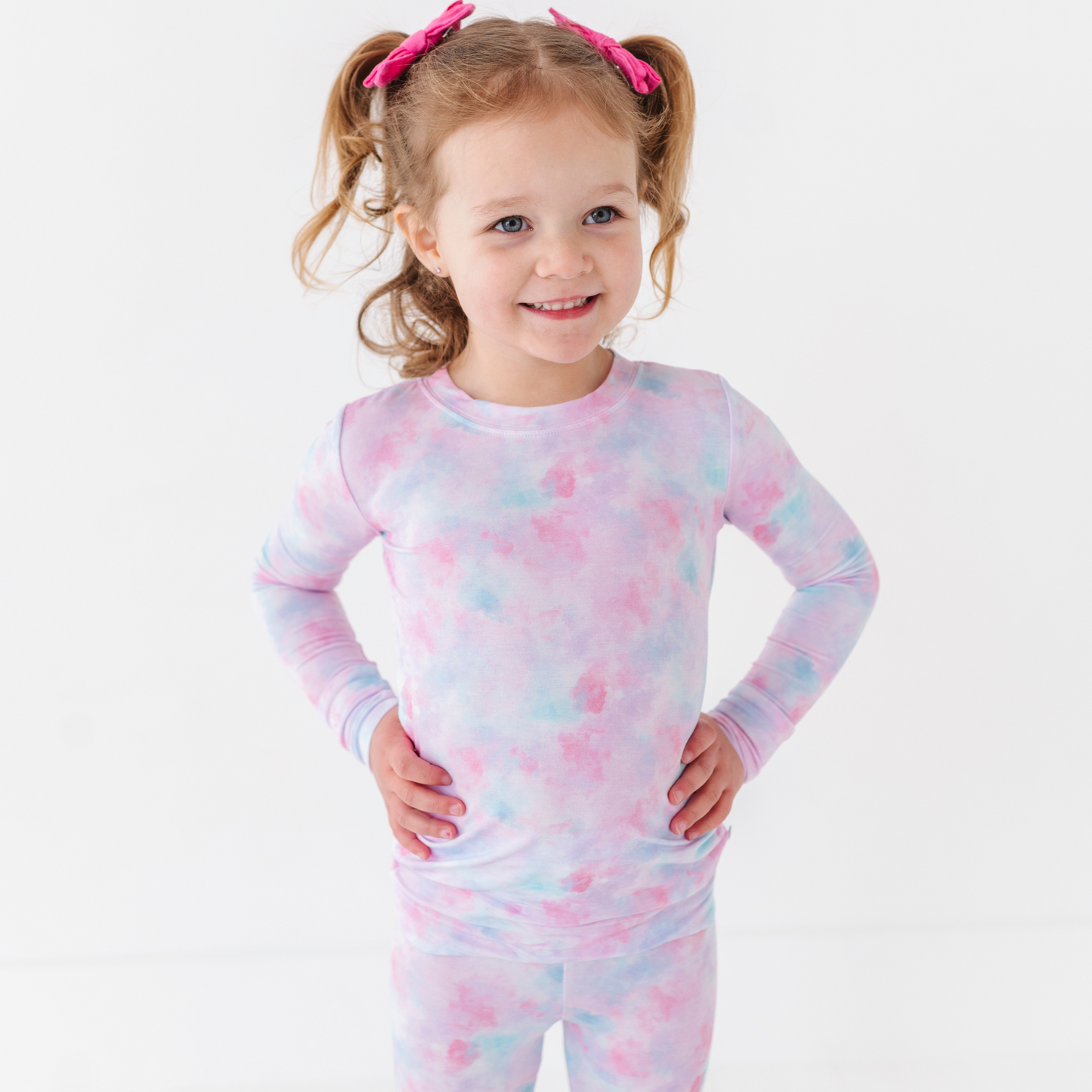 Girl in Tie Dye Pajamas by Kiki and Lulu