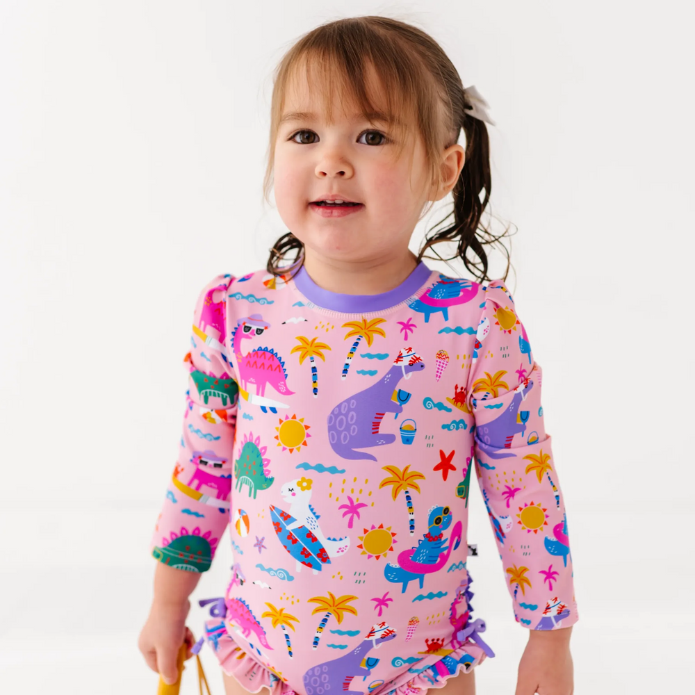 
                      
                        Diva Dinos Long Sleeve Ruffle Swimsuit
                      
                    