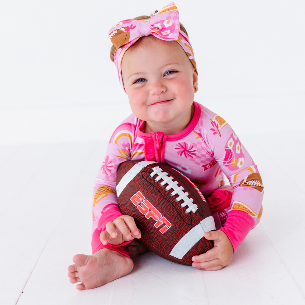 
                      
                        Girls Football footie pajamasGirls Football footie pajamas
                      
                    