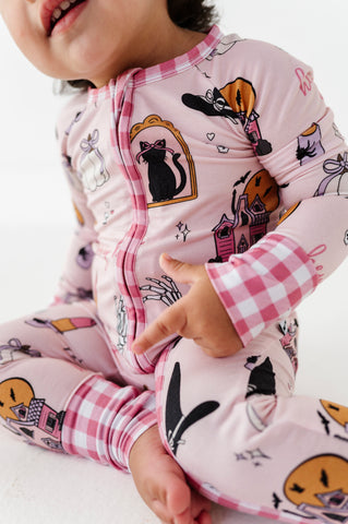 Hey Boo Convertible Footies Pink