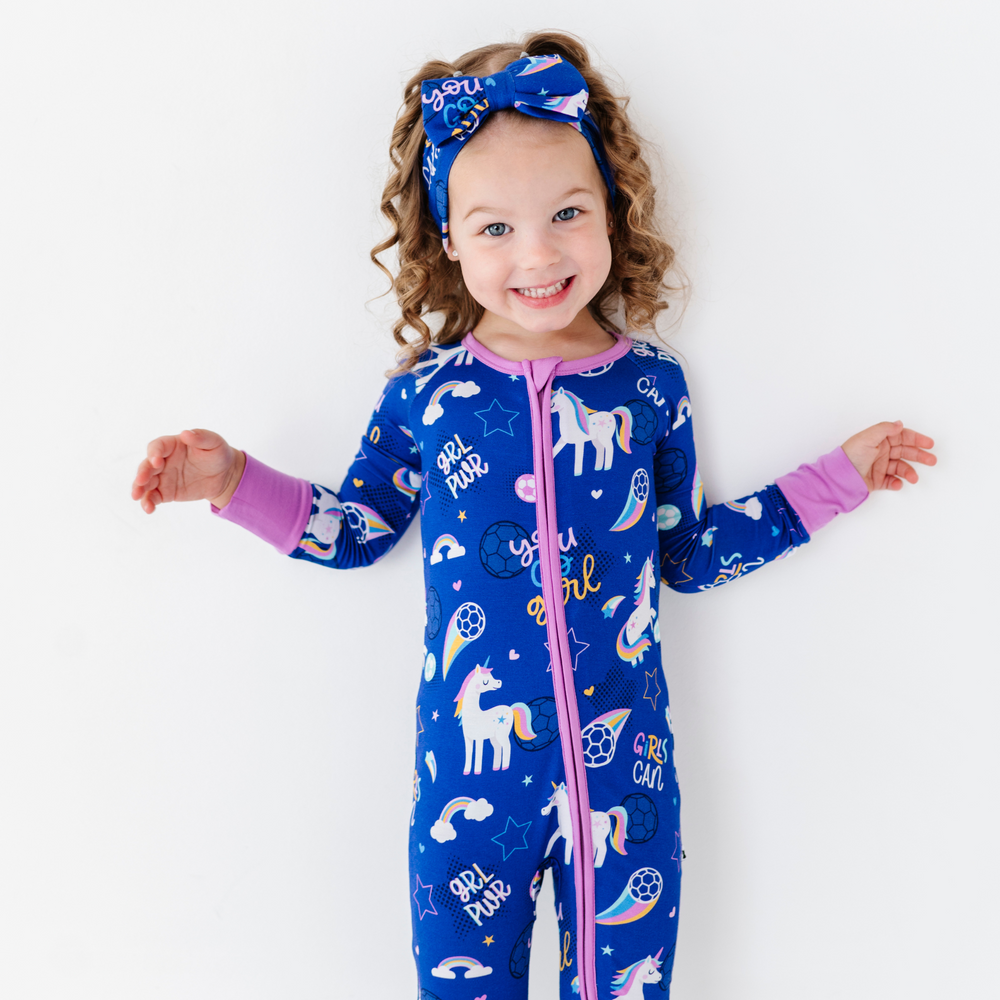 
                      
                        Girls Soccer Convertible Footies by Kiki and Lulu
                      
                    