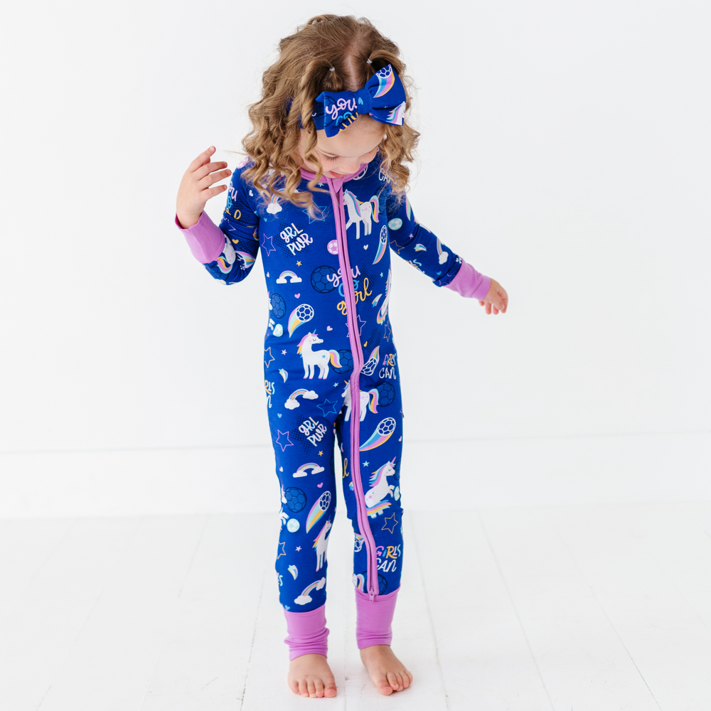 
                      
                        Girls Soccer Convertible Footies by Kiki and Lulu
                      
                    