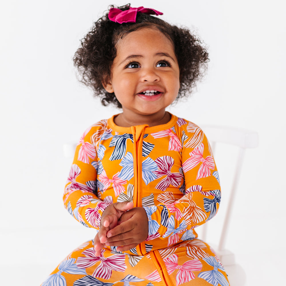 
                      
                        Fall Girls Bow Pajamas Footies
                      
                    