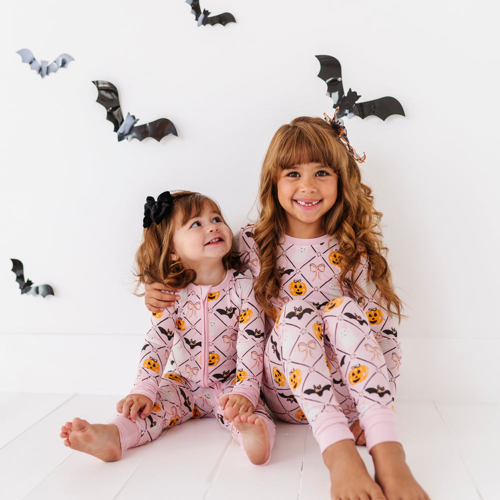 
                      
                        Girls Pink Bamboo Halloween Pajamas by Kiki and Lulu
                      
                    
