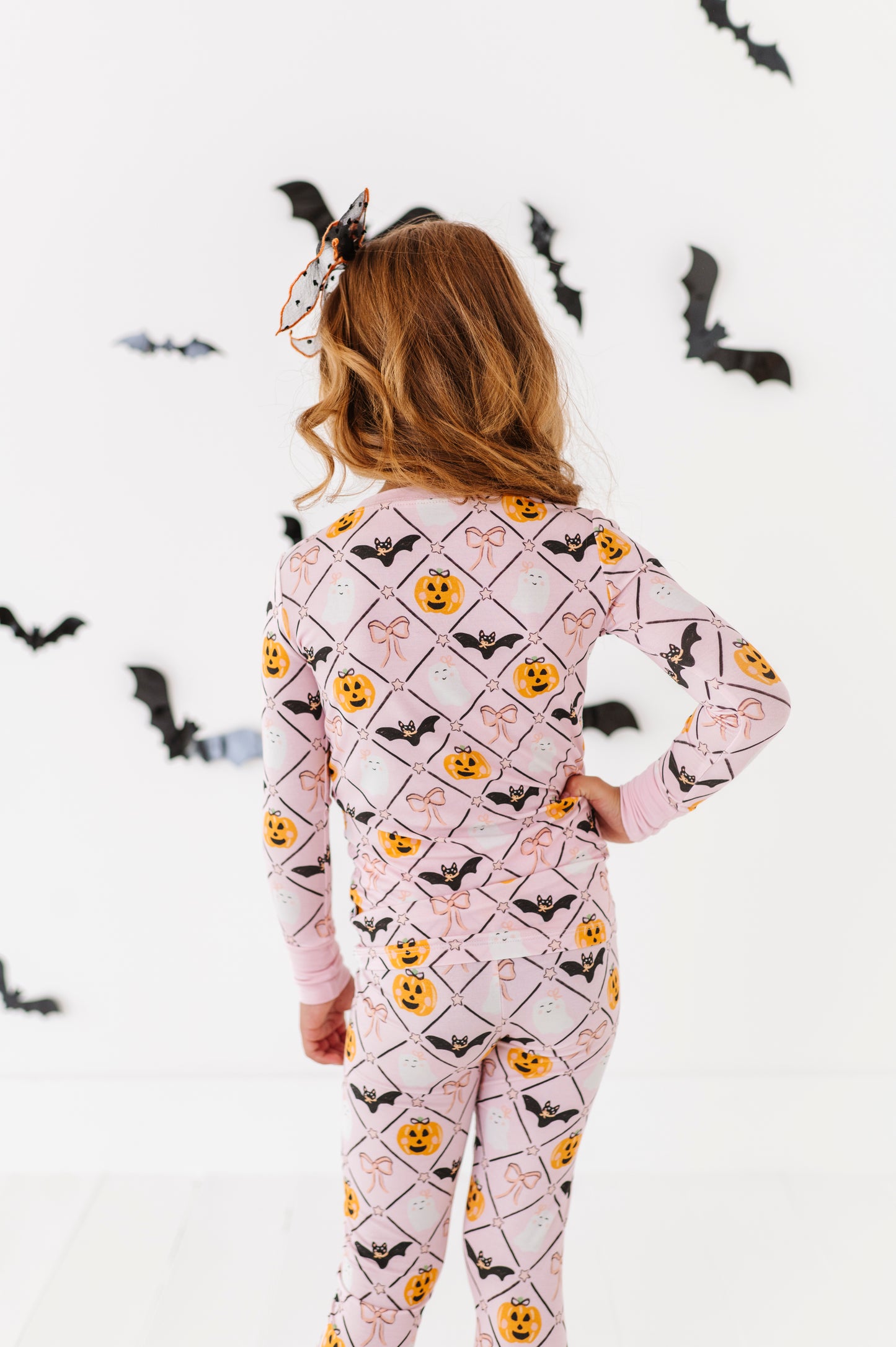 Girls Pink Ghost Pajamas by Kiki and Lulu