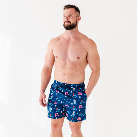 All Fore Dad Men's Swim Trunks