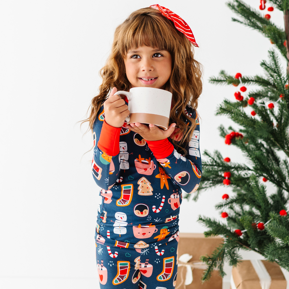 Hot chocolate and cookie Christmas Pajamas by Kiki and Lulu