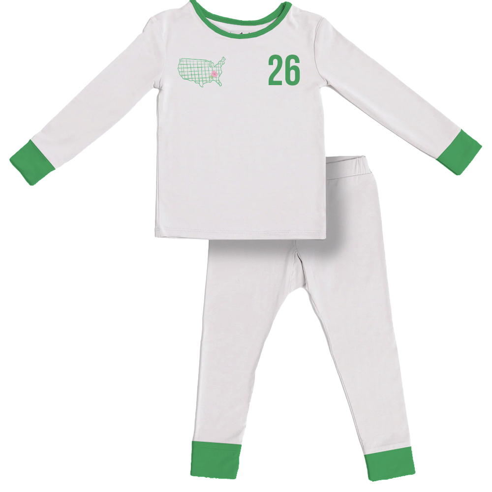 Caddy Kids Pajamas Green- PREORDER  (EST SHIP DATE EARLY MARCH)