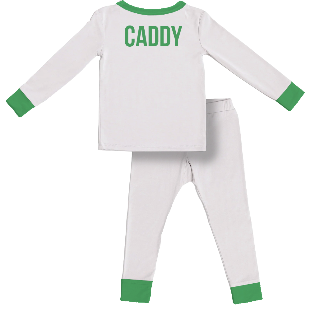 Caddy Kids Pajamas Green- PREORDER  (EST SHIP DATE EARLY MARCH)