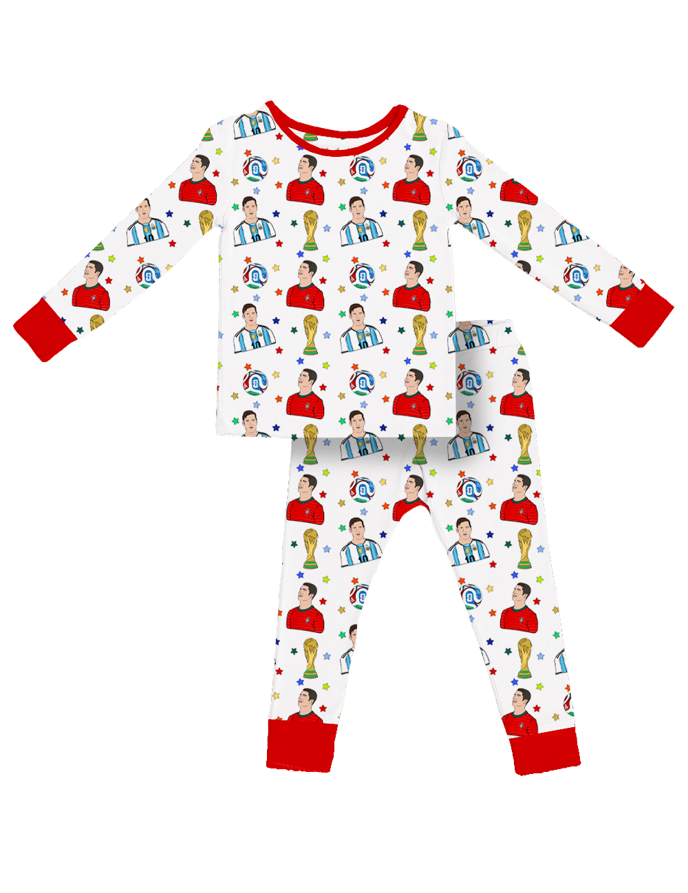 Soccer Cup Kids Pajamas- Preorder Est to ship late June/ early July