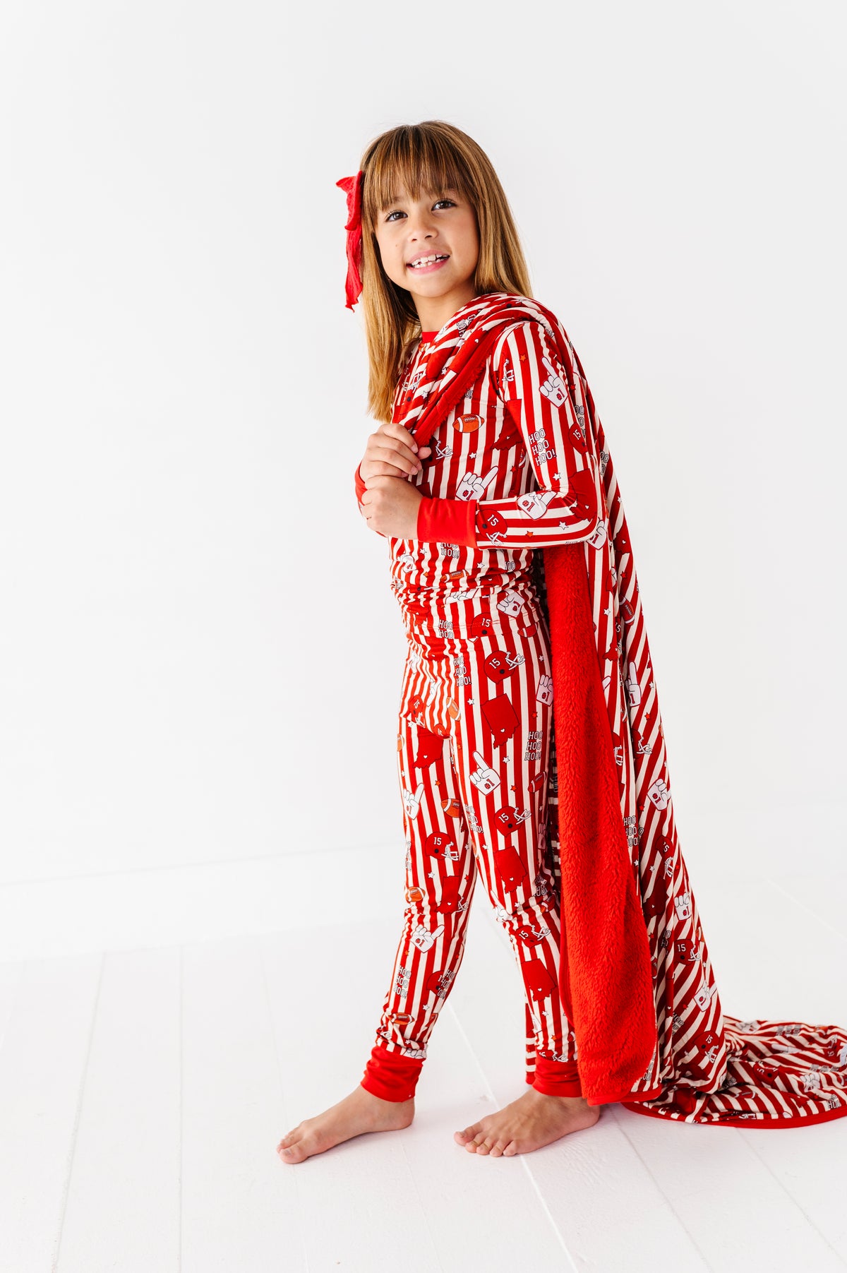 Game Day in Indiana Oversized Fuzzy Blanket