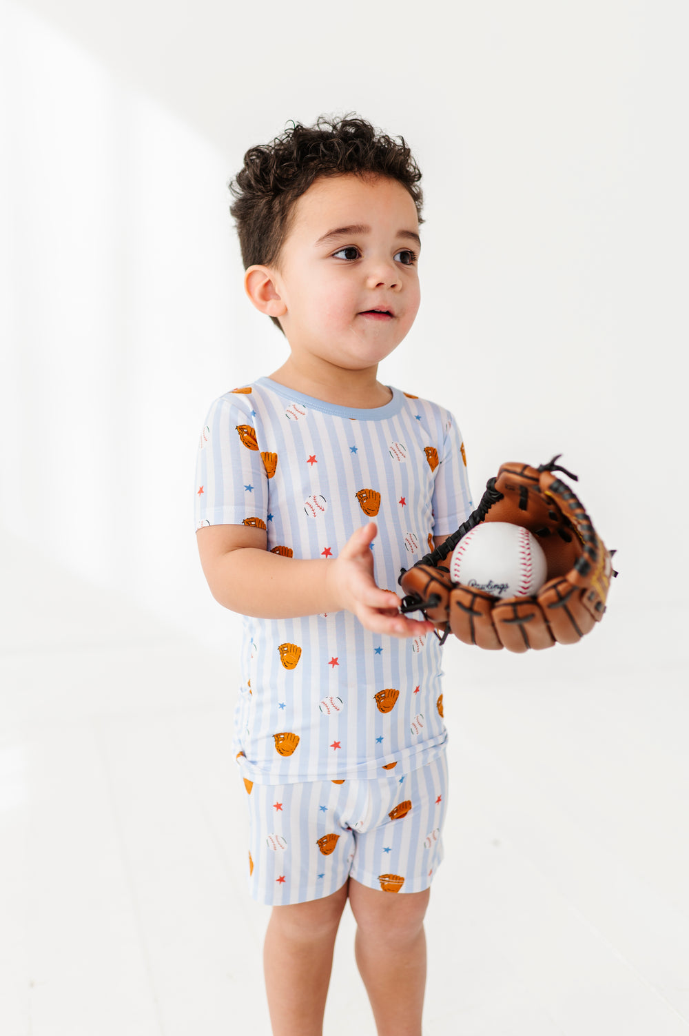 Stripe Out Kids Pajamas- Short Sleeve and Shorts