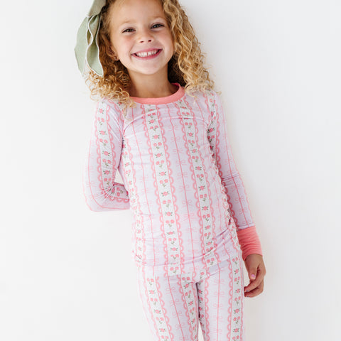 Forget Me Knot Kids Pajamas - Pink