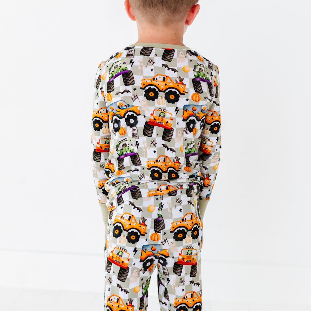 
                      
                        Boy in Monster Truck Halloween Pajamas
                      
                    