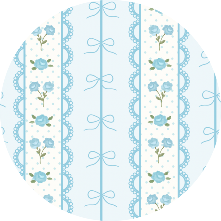 Kids Blue PJs with Forget Me Knot Print