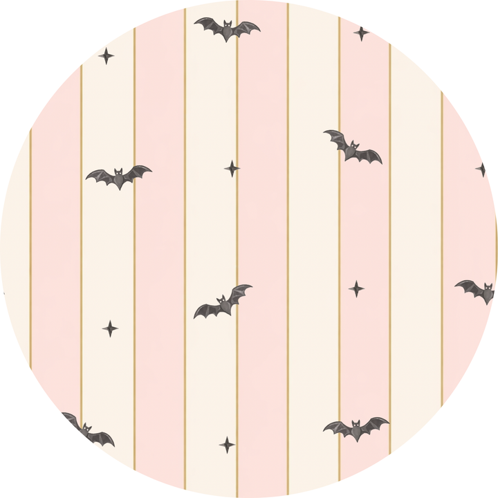 Kids Pink Halloween PJs with Bats