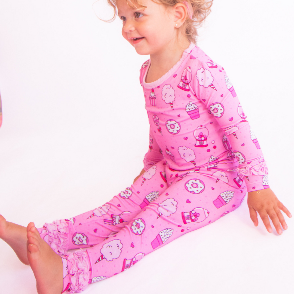 
                      
                        Kiki + Lulu x Rydel SWEETIE Long Sleeve Ruffle Pajamas
                      
                    