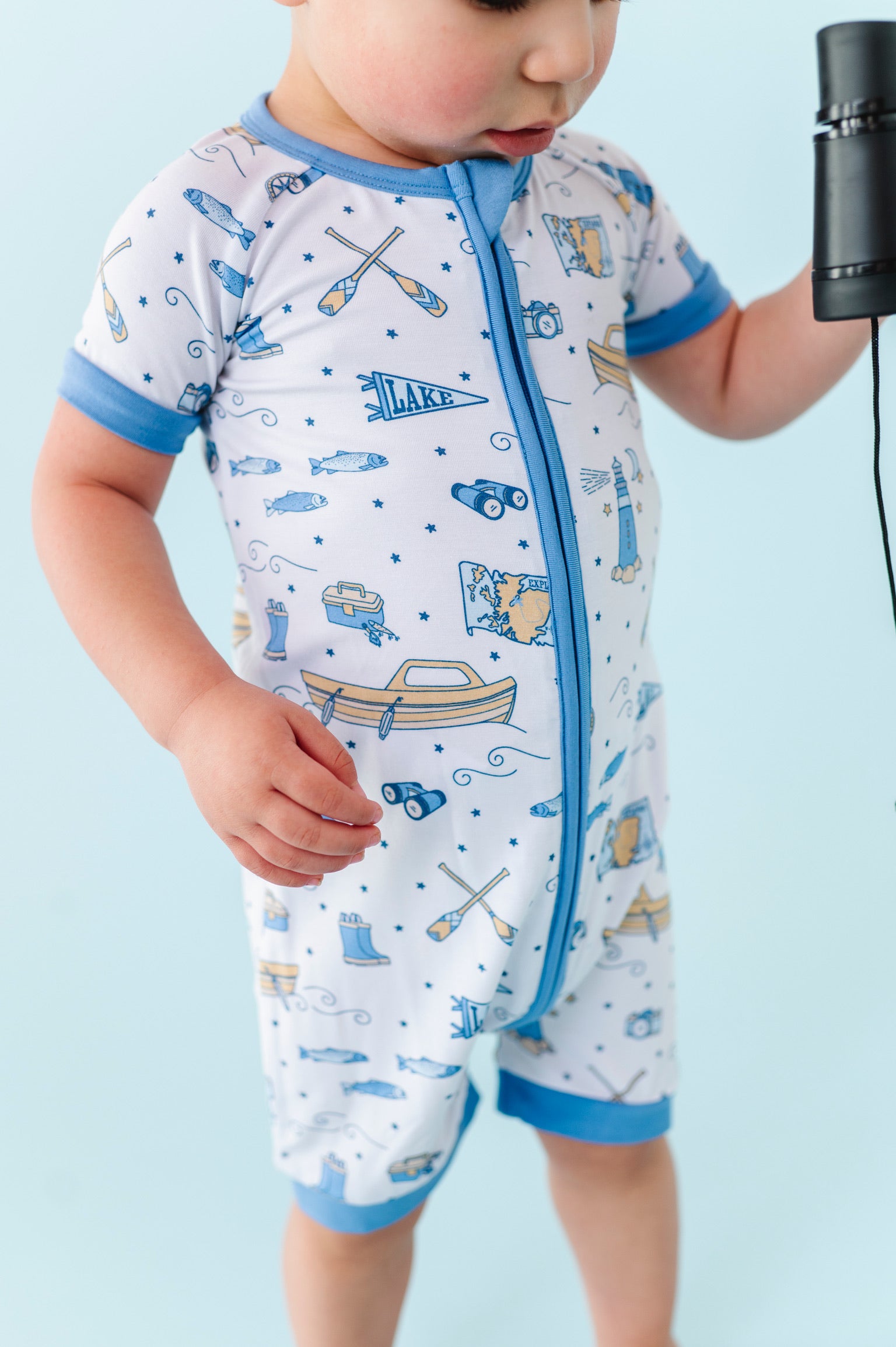 ロンパース・カバーオール misha&puff Lake House Romper Kids Rompers: Baby, Toddler, & Kids | Posh Peanut