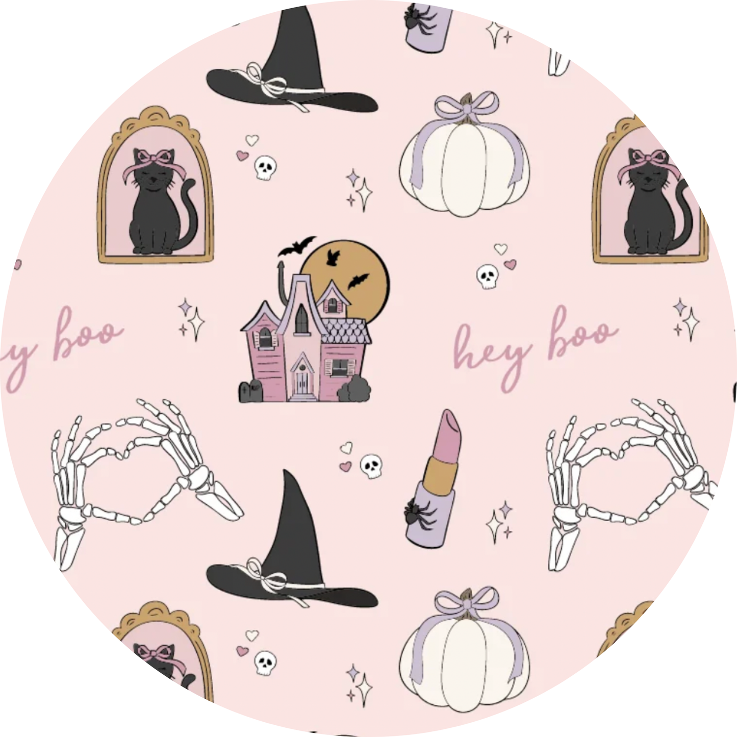 Matching Halloween PJs Hey Boo print with buttery-soft bamboo for kids
