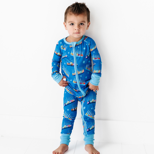 
                
                    Load image into Gallery viewer, Kid in Hanukkah Pajamas family matching 
                
            